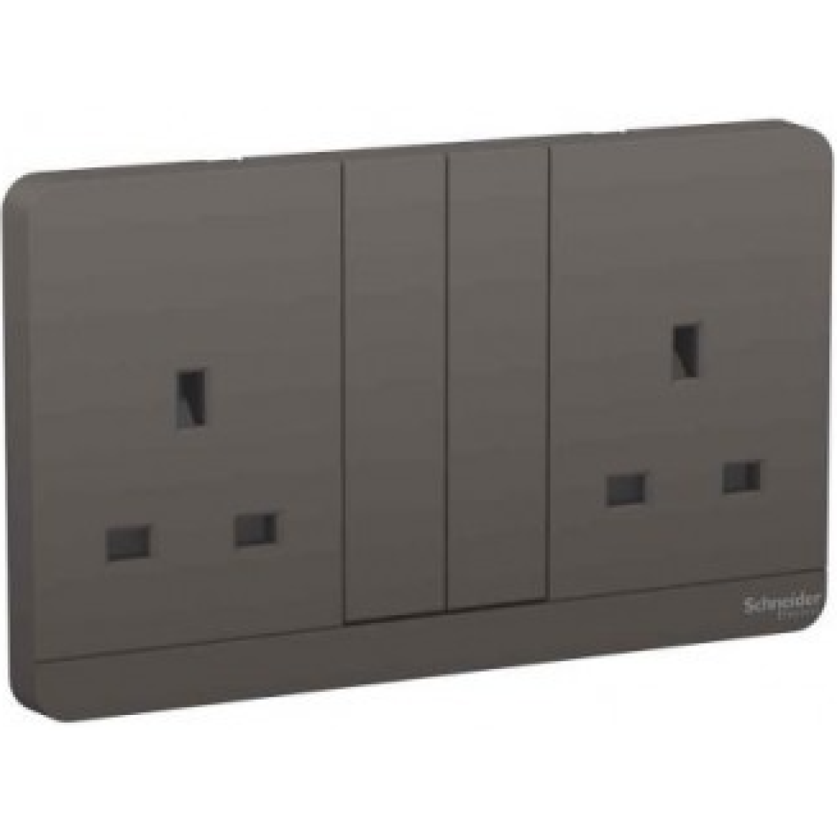 Schneider Electric 施耐德電氣 AvatarOn 13A 兩位連保護門有掣插座連LED指示燈 (深灰色) (E83T25N_DG_C5) Schneider Electric 施耐德電氣 AvatarOn 13A 兩位連保護門有掣插座連LED指示燈 (深灰色) (E83T25N_DG_C5)